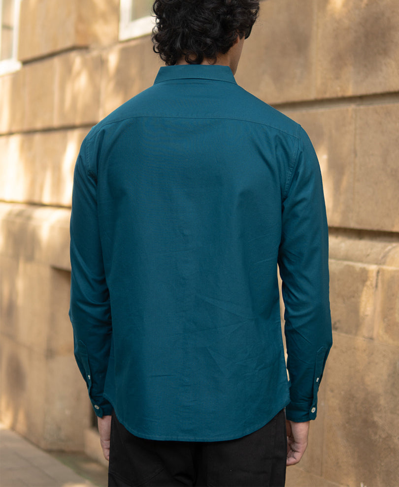 Teal Lightweight Oxford Shirt 100% Cotton