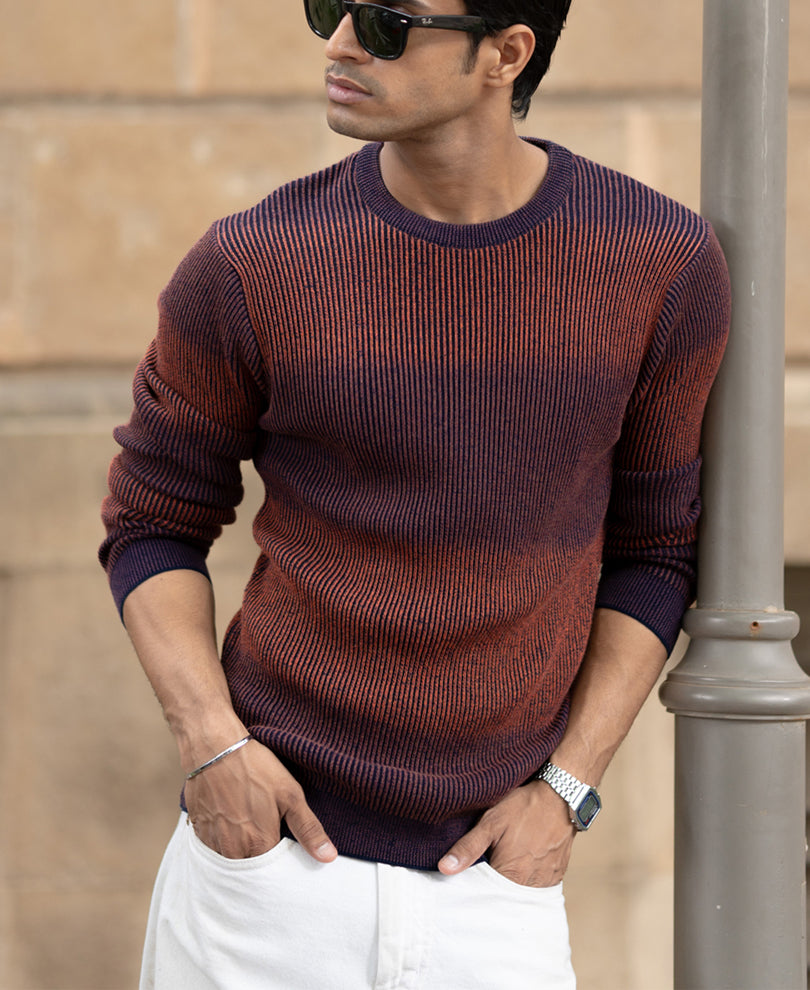 Multicolour Knitted T-Shirt 100% Cotton