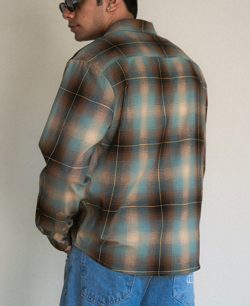 Multicolour Printed Checks Shirt