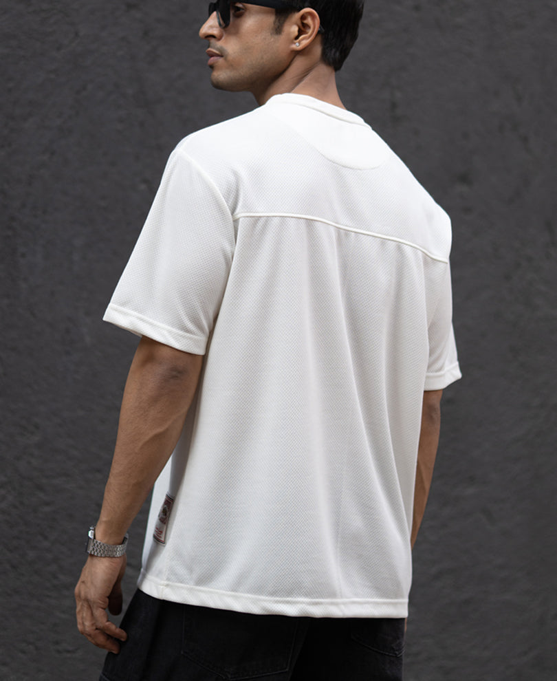 Off White Printed Jersey T-Shirt