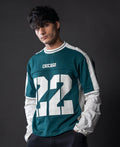 Bottle Green Graphic Basket Ball T-Shirt 100% Cotton