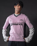 Light Pink Panelled Sport T-Shirt