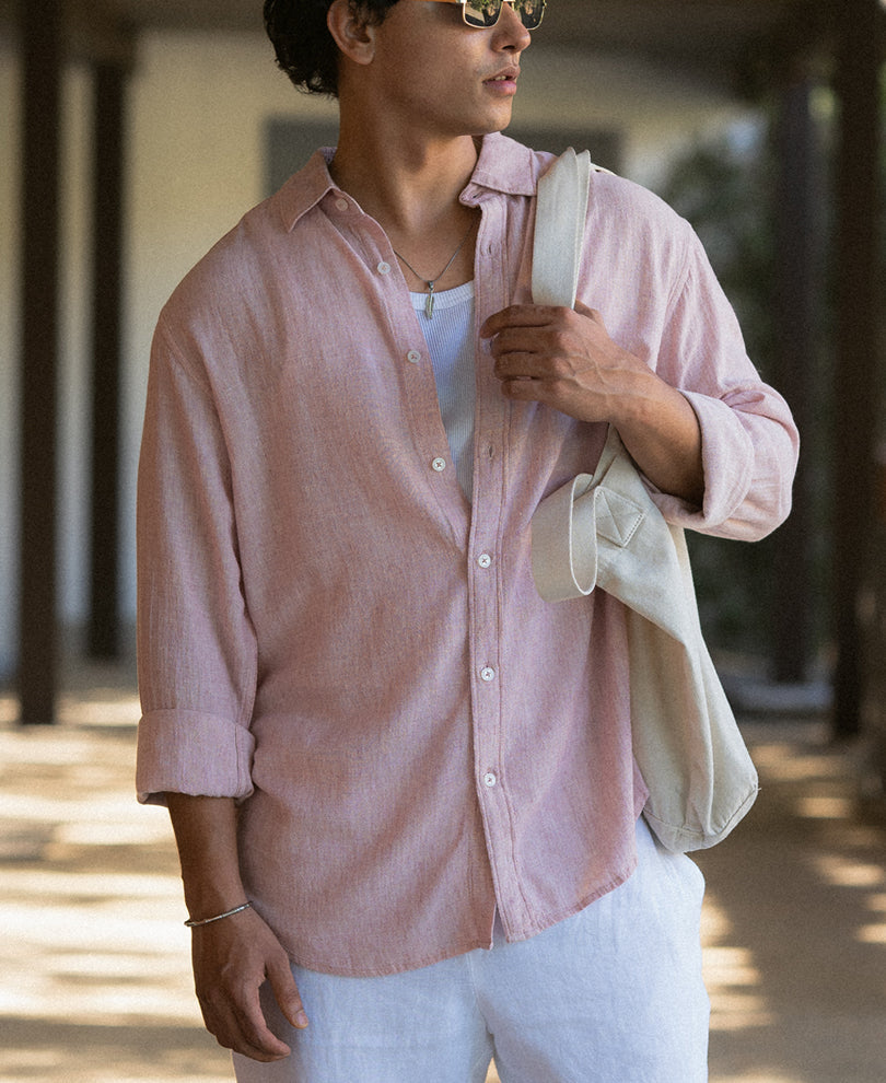 Onion Linen Blend Structured Shirt