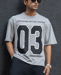 Grey Knit Jersey T-Shirt 100% Cotton