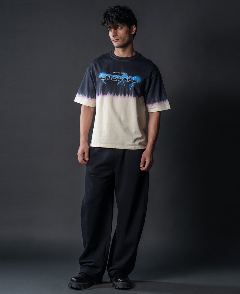 Black Bleached Graphic T-Shirt 100% Cotton
