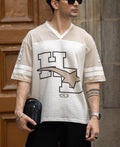 White Printed Oversize T-Shirt