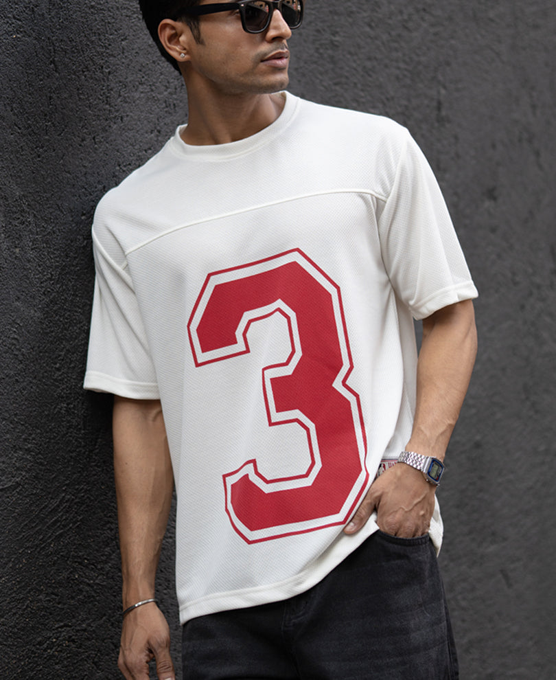 Off White Printed Jersey T-Shirt
