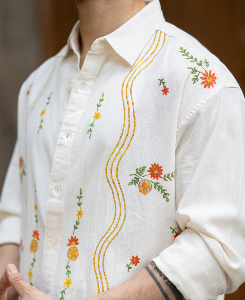 Natural Print Shirt 100% Cotton