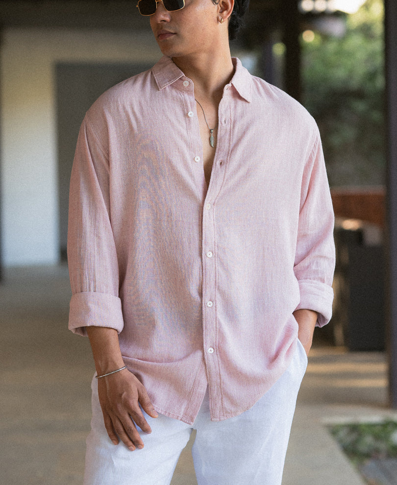 Onion Linen Blend Structured Shirt