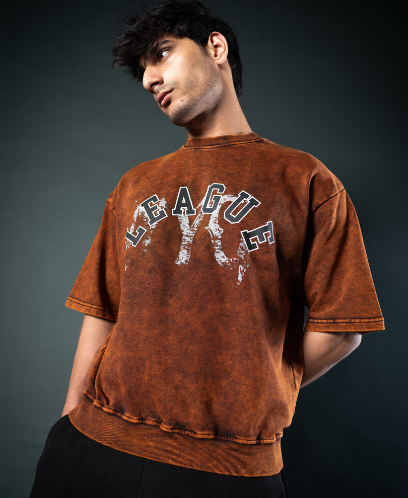 Brown Graphic T-Shirt 100% Cotton