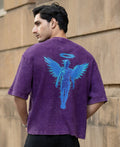 Purple Washed Graphic T-Shirt