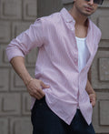 Red Stripe Shirt 100% Cotton